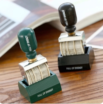 Hand - operated date stamps, sealing stamps and similar stamps